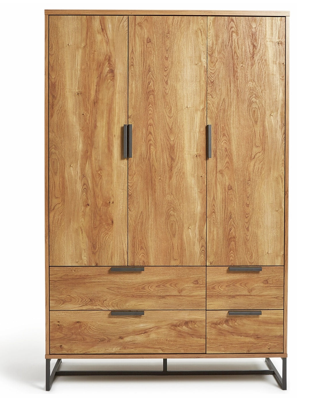 Wooden Wardrobe with Drawer Storage for Bedroom