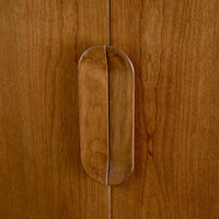 Wooden Wardrobe with Integrated Lighting | Stylish & Functional Armoire