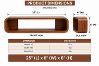 Wooden Wall Shelf for Living Room