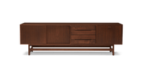 Solid Wood TV Unit with Drawer & Cabinet Storage for Living Room