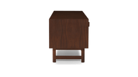Solid Wood TV Unit with Drawer & Cabinet Storage for Living Room