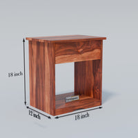 Wooden Bedside Table with Drawers for Bedroom