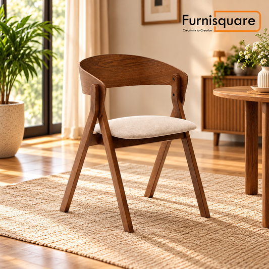 Wooden Dining Chair with Upholstery Seat