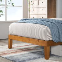 Solid Wood Diwan Bed with Low-Profile Frame