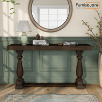 Wooden Rectangular Console Table for Living Room, Drawing Room & Office