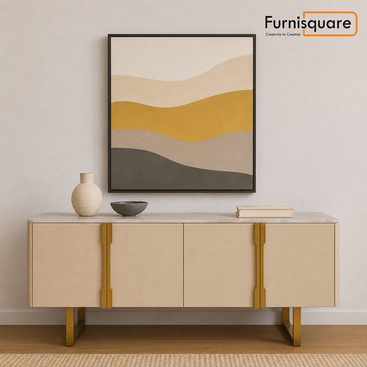 Wooden Sideboard Cabinet with Drawers for Living Room