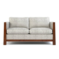 Wooden Upholstery 2-Seater Sofa Set for Living Room