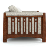 Wooden Upholstery 2-Seater Sofa Set for Living Room