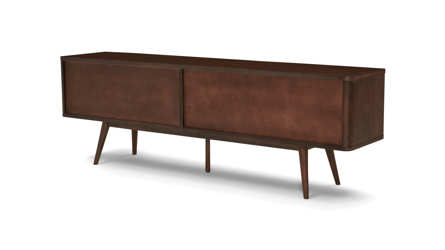 Wooden TV Unit with Drawer & Cabinet Storage for Living Room