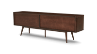 Wooden TV Unit with Drawer & Cabinet Storage for Living Room