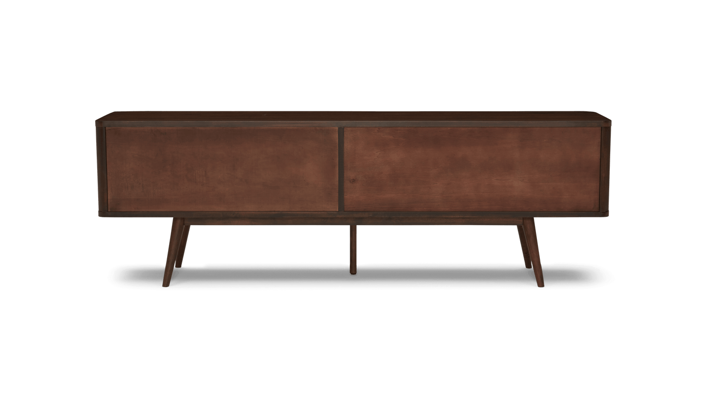 Wooden TV Unit with Drawer & Cabinet Storage for Living Room