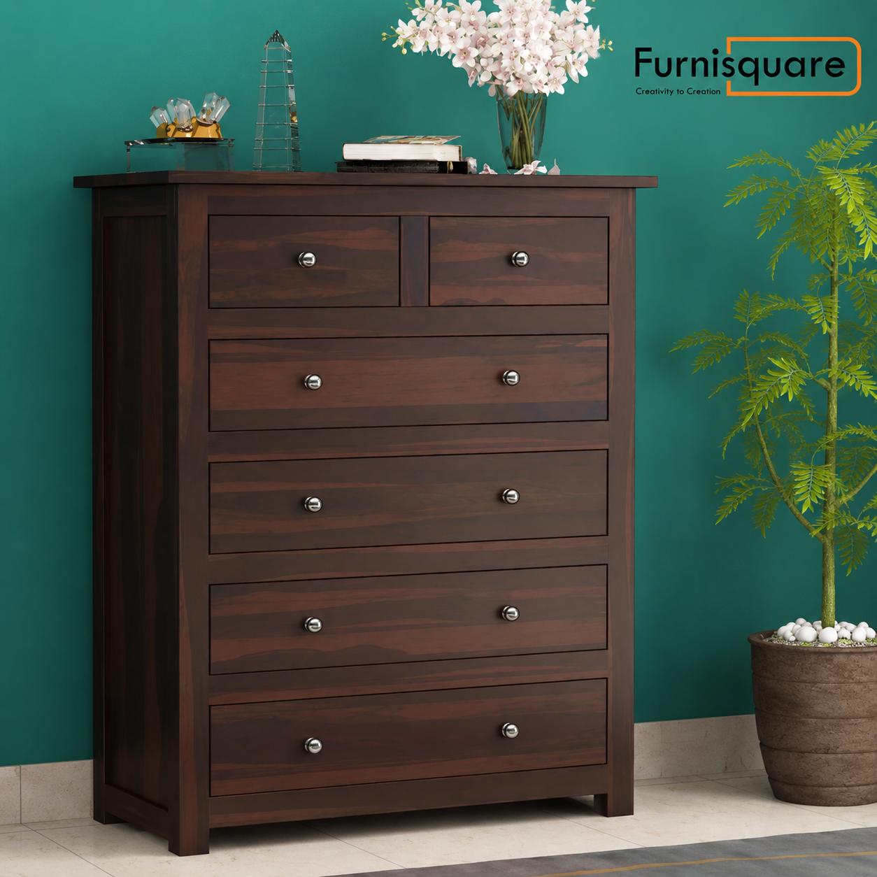 Wooden Chest of Drawers for Bedroom