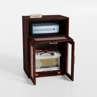 Wooden Storage Cabinet for Battery & Inverter Space