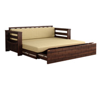 Wooden 3 Seater Sofa Cum Bed for Living Room
