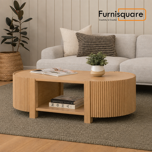 Solid Wood Center Table for Living Room