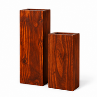 Wooden Decorative Vase Set for Home Décor