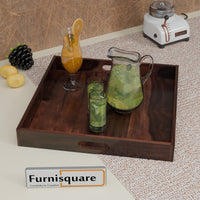 Solid Wood Serving Tray Set for Kitchen Accessories
