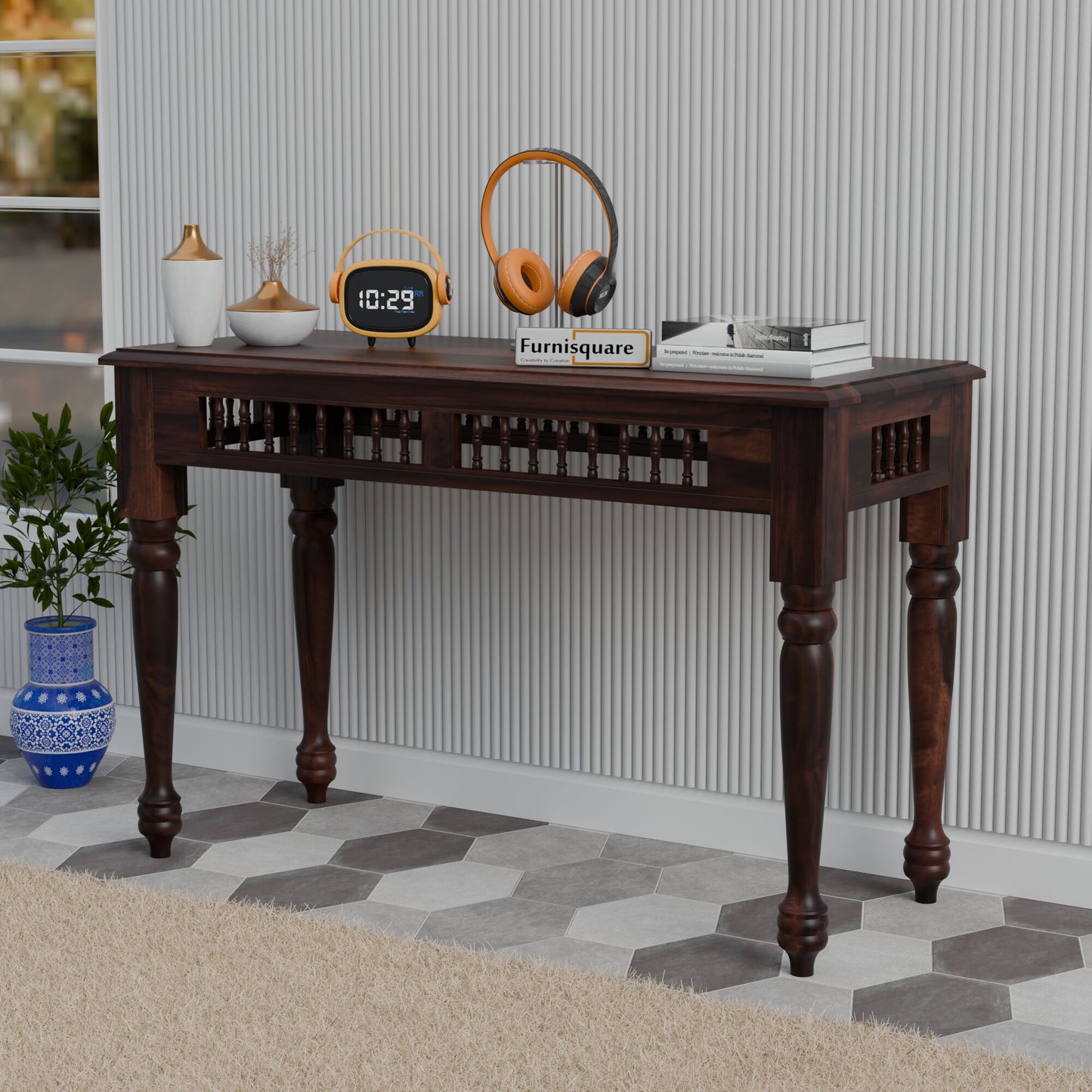 Wooden Console Table for Living Room
