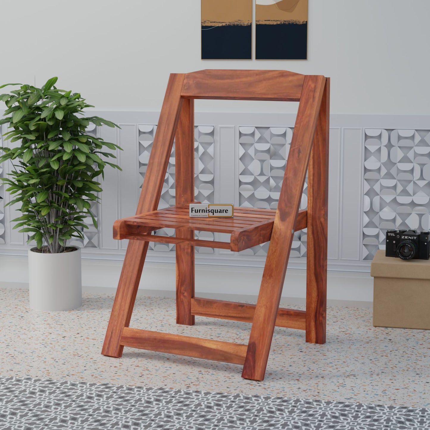 Wooden Folding Chair for Living Room