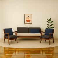 Wooden Sofa Set 5-Seater for Living Room