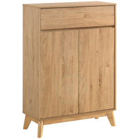 Wooden Sideboard Cabinet for Living Storage in Natural Finish