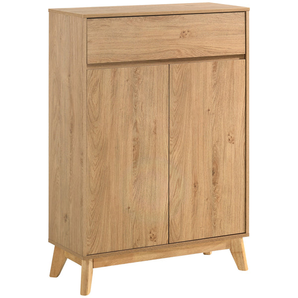 Wooden Sideboard Cabinet for Living Storage in Natural Finish - alternate