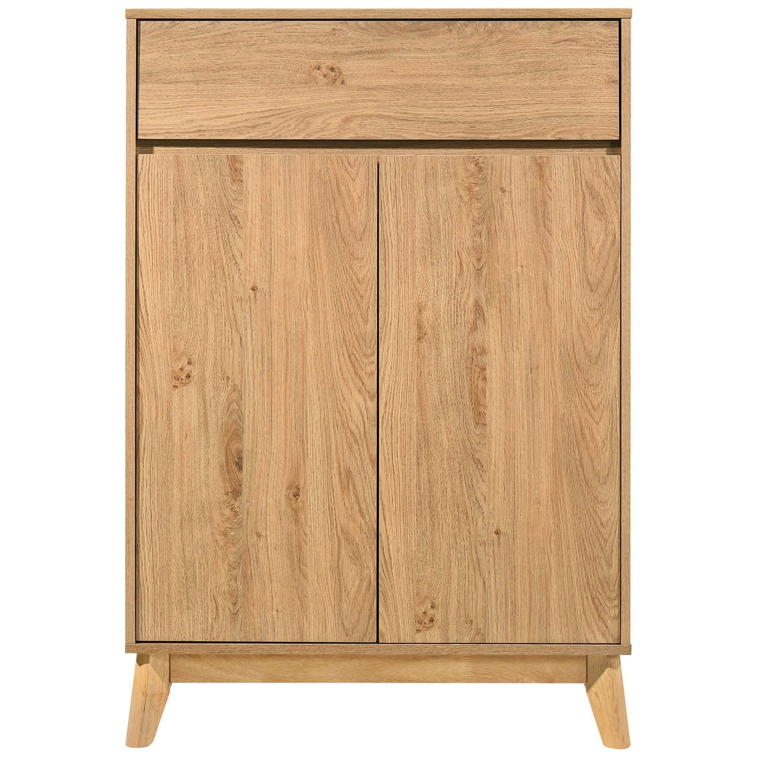 Wooden Sideboard Cabinet for Living Storage in Natural Finish
