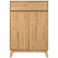 Wooden Sideboard Cabinet for Living Storage in Natural Finish
