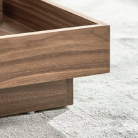 Wooden Extendable Coffee Table with Hidden Storage
