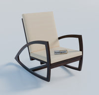 Solid Wood Rocking Arm Rest Chair for Living Room