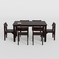 Solid Wood Dining Table 6 Seater with Chair for Dining Room