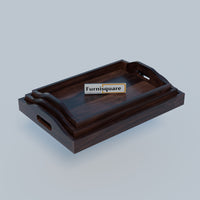 Wooden Serving Tray Set for Kitchen Accessories