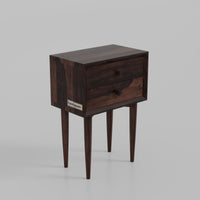 Solid Wood Nightstand for Bedroom with Drawers Storage