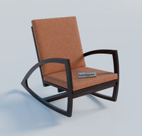 Solid Wood Rocking Arm Rest Chair for Living Room