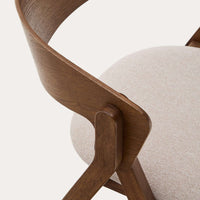 Wooden Dining Chair with Upholstery Seat