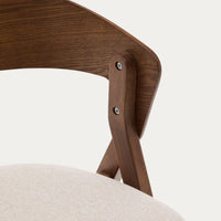 Wooden Dining Chair with Upholstery Seat