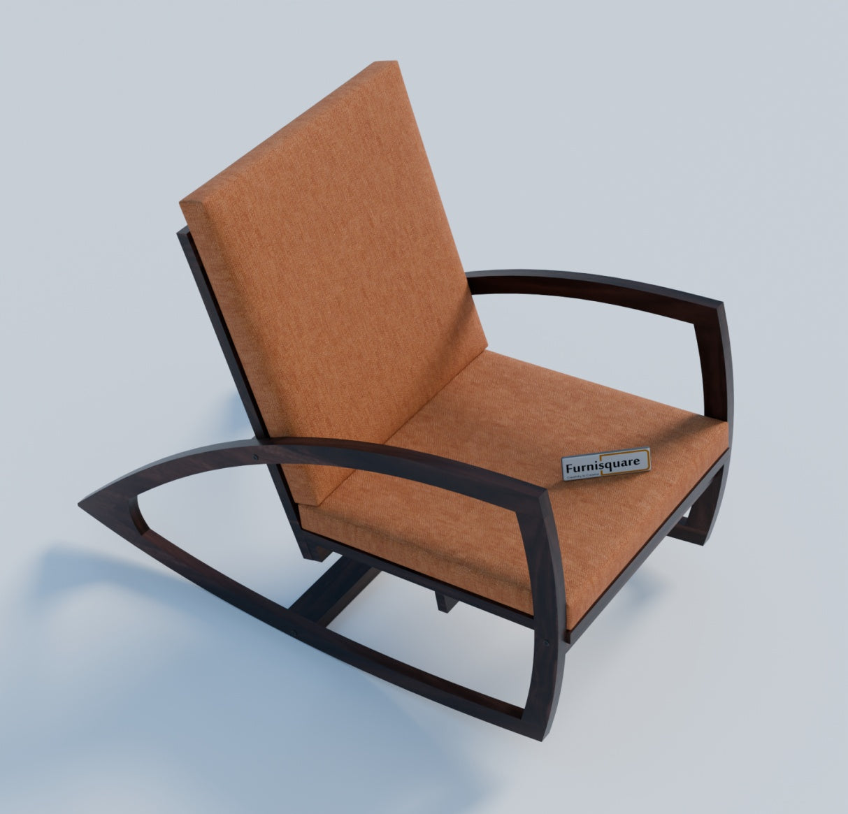 Solid Wood Rocking Arm Rest Chair for Living Room