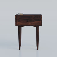 Wooden Nightstand with Drawer Storage for Bedroom