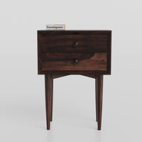 Solid Wood Nightstand for Bedroom with Drawers Storage