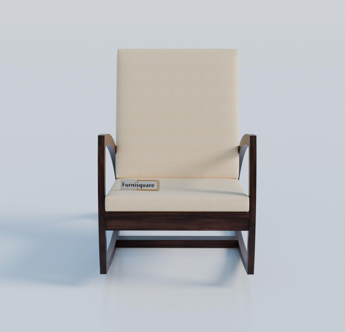 Solid Wood Rocking Arm Rest Chair for Living Room