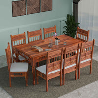 Solid Wood Dining Table 8 Seater for Dining Space