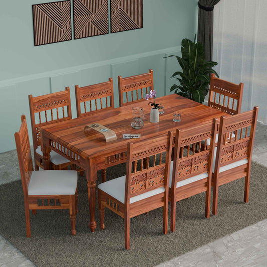 Solid Wood Dining Table 8 Seater for Dining Space