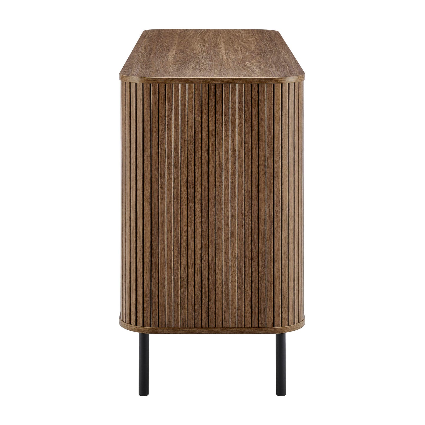 Solid Wood Chest of Drawer for Living Storage in Walnut Finish