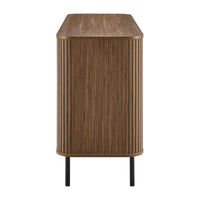 Solid Wood Chest of Drawer for Living Storage in Walnut Finish
