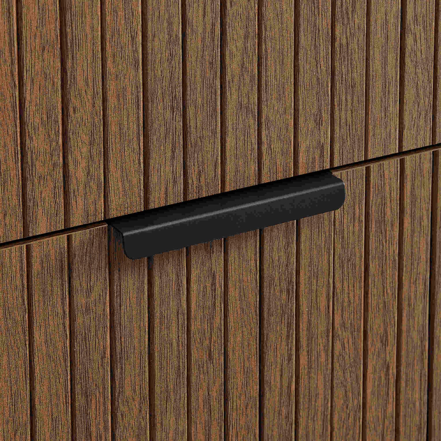 Solid Wood Chest of Drawer for Living Storage in Walnut Finish