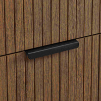 Solid Wood Chest of Drawer for Living Storage in Walnut Finish