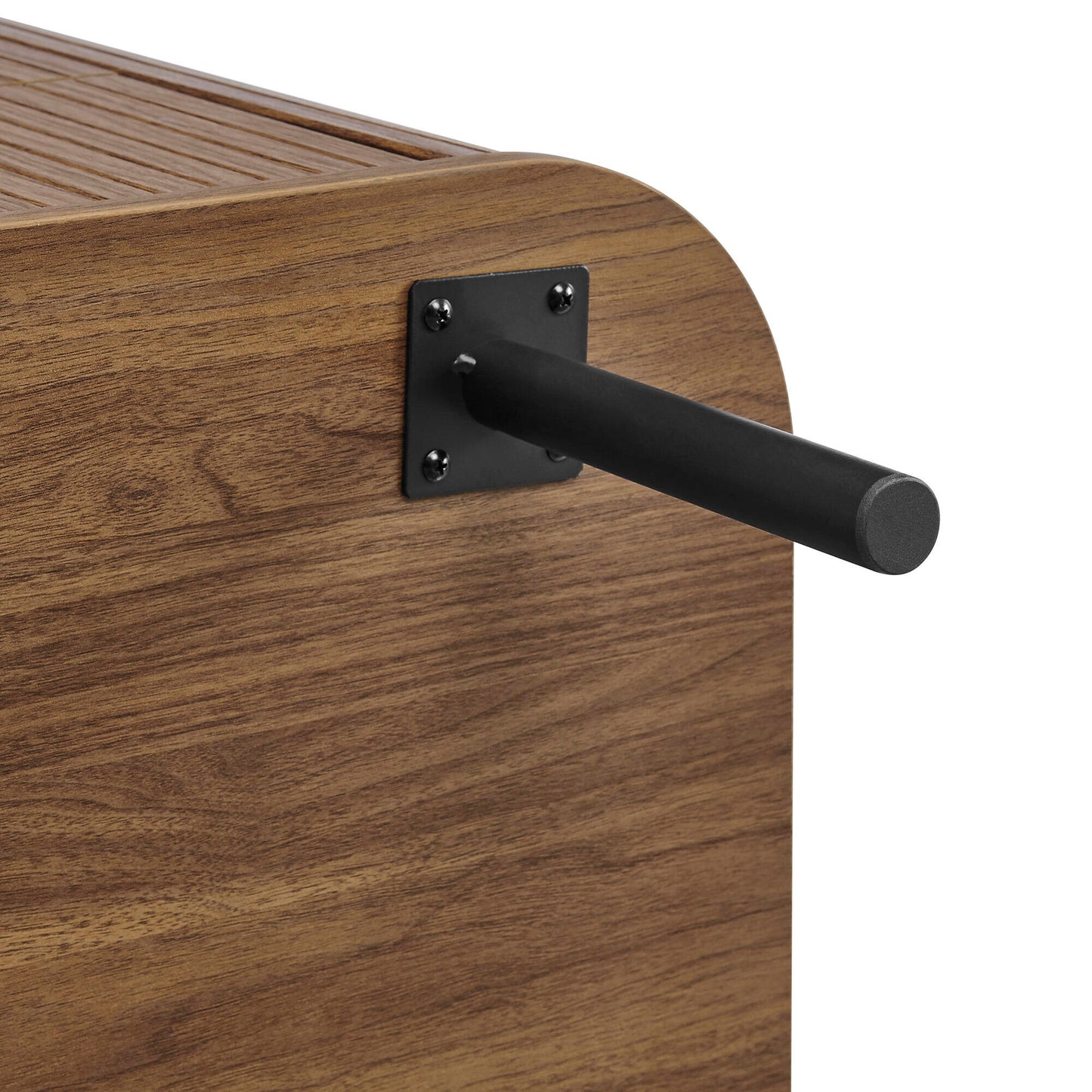 Solid Wood Chest of Drawer for Living Storage in Walnut Finish
