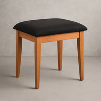 Wooden Upholstered Vanity Stool