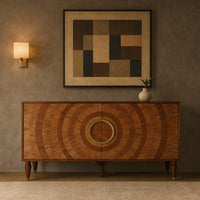Wooden Sideboard Cabinet with Storage for Living Room