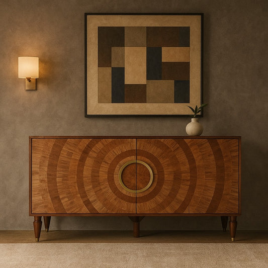 Wooden Sideboard Cabinet with Storage for Living Room